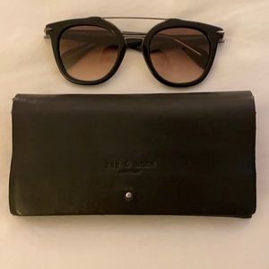 Rag and Bone Brow Bar Round sunglasses